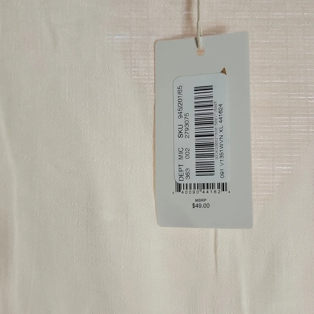 NWT C & V Eyelet Ruffle Long Sleeve Top - Picture 6 of 7
